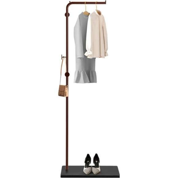 Metal Coat Rack Freestanding, Coat Rack Stand with Marble Base, 67